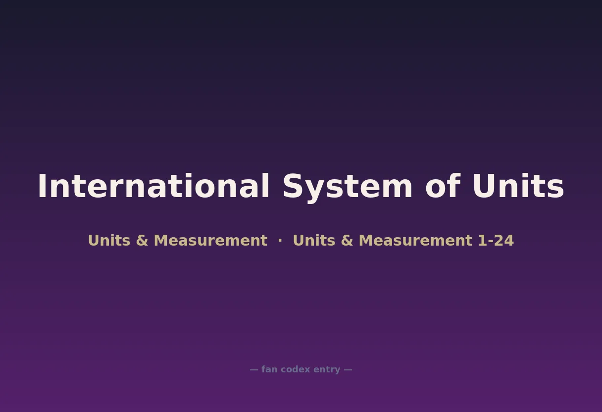 International System of Units