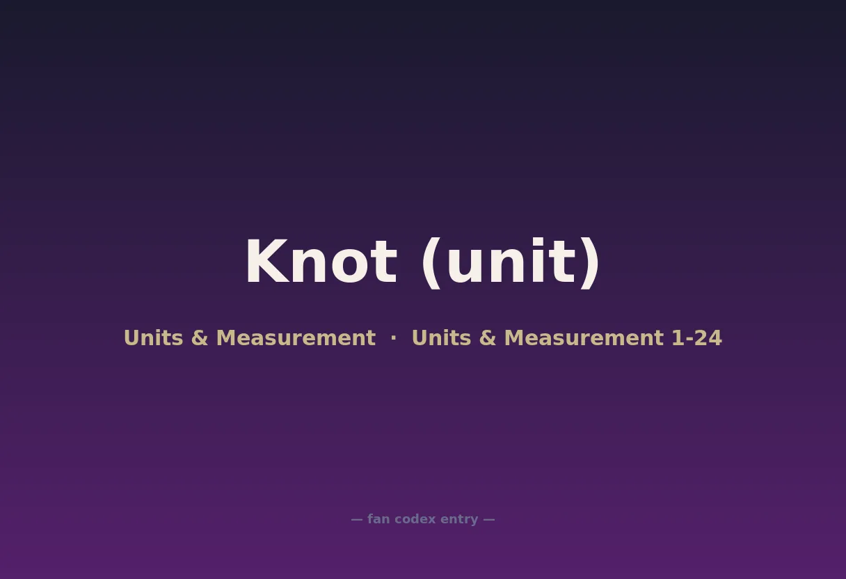 Knot (unit)