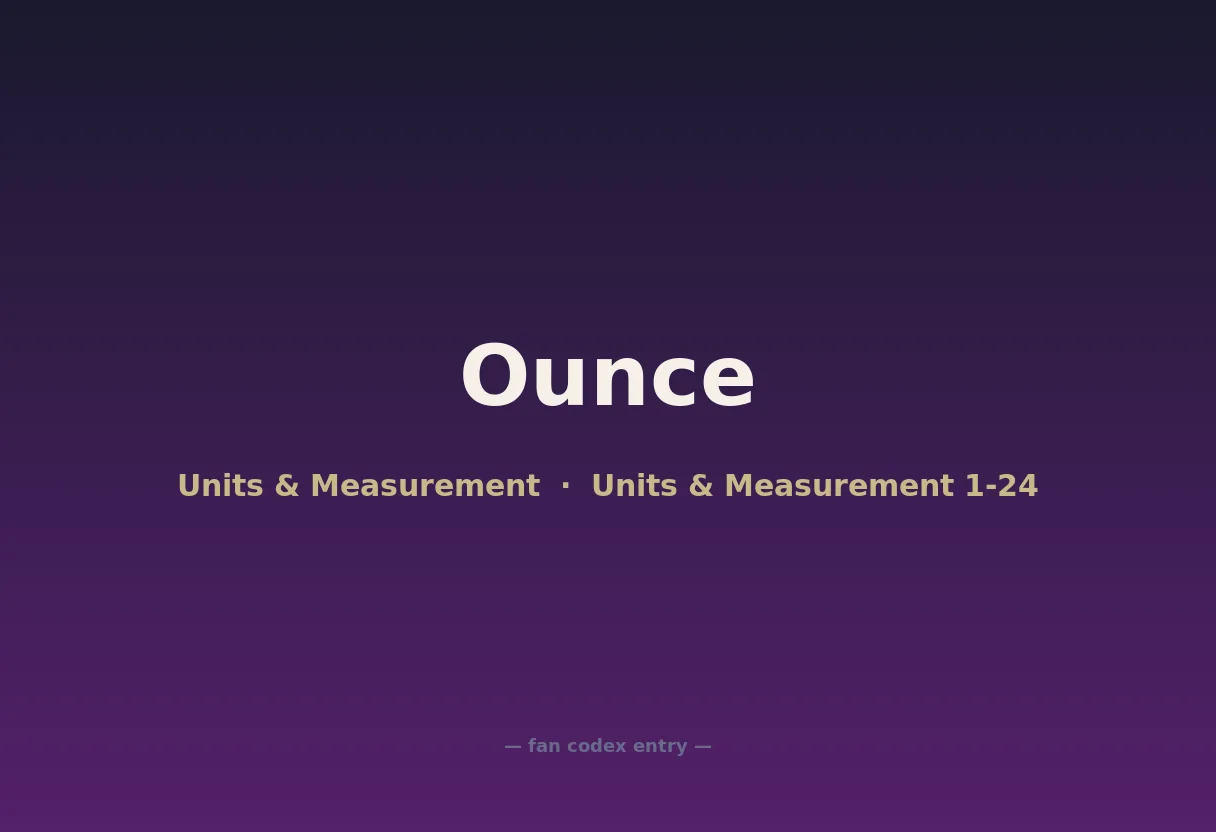 Ounce
